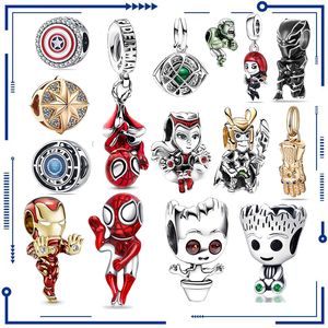 S925 Anime Spider Charm for Pand0ra Bracelets, 2024 Women's Gift