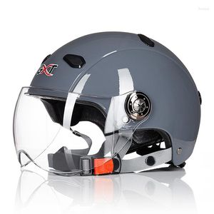 Caschi moto GXT Casco elettrico donna/uomo protezione solare estiva mezzo scooter auto quattro stagioni portatile realizzato in ABS