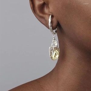 Stud Earrings Timeless Wonder Fancy Crystal Thinking Figure Detachable For Women Gothic Designer Jewelry Ins Egirl Boho 5538