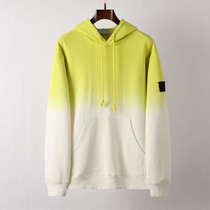 Qualidade superior topstoney marca designers hoodies moda gradiente bordado crachá tendência unisex moletom