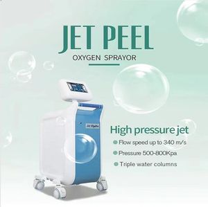 Klinik Kullanım Püskürtme Su Oksijen Jet Aqua Peel Dermabrazyon Makinesi Cilt Gençleştirme Çırpma Çilini Yüksek basınç Derin Temizleme Güzellik Makinesi
