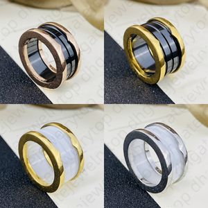 Designer-Keramikringe, Cluster-Ring der Marke, weiß, schwarz, Kopienproduktion, Schmuck, Silber, Gold, verblasst nicht, Premium-Accessoires, exklusiv mit geprägtem Stempel