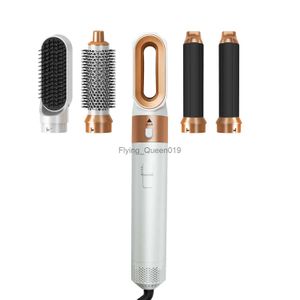 Secador de cabelo elétrico Atacado 5 em 1 Air Hair Stylers Volumizing Escovas Negative Ion Curler Hair Blower Salon Hot Air Brush Secadores HKD230902