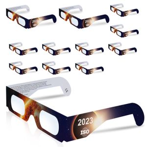Óculos para Eclipse Solar de 12 unidades da fábrica aprovada pela NASA com certificação CE e ISO para qualidade óptica, proporcionando visualização segura do sol durante o Eclipse Solar