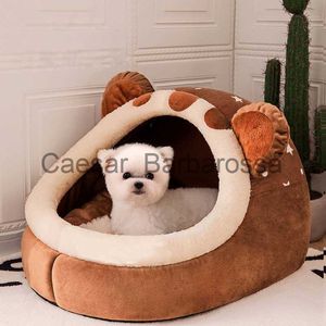 Canis Canais Cama de Cachorro de Inverno Autoaquecimento Casa de Cachorro Aconchegante Gato Dormindo Tenda Cave Camas Interior Gatinho Ninho Canil Hut para Pequenos Gatos Médios Cão X0902