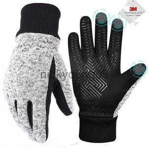 Five Fingers Gloves MOREOK Winter Gloves Thinsulate Thermal TouchScreen Ski Non-slip Gel Bike Bicycle Cycling for Men Women 211124 x0902