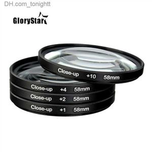 Filtry Makro Zamknij Filtr soczewki+1+2+4+10 Zestaw filtracyjny 46 mm 49 mm 52 mm 55 mm 58 mm 62 mm 67 mm 72 mm 77 mm 82 mm dla kamer Nikon Q230905