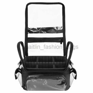 Totes PVC Damen Make-up-Tasche Salon Werkzeug Rucksack Haaraufbewahrung transparent wasserdicht Reisezubehör Caitlin_Fashion_Taschen