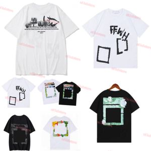 メンズTシャツ2023ファッションルクスリズオフメンズTシャツとレディースマンカジュアルストリートグラフィティシャツスウェットシャツTシャツOFFSホワイト特大シャツ6GI