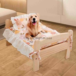 kennels pens Pet Cat Bed Small Dog Bed Kennel Wooden Cat Furniture for Indoors and Outdoors x0902