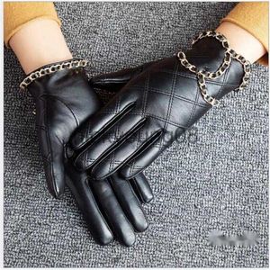 Five Fingers Gloves Five Fingers Gloves designer leather halffinger gloves womens sheepskin motorcycle gloves leaking fingers short spring and autumn thin sectio