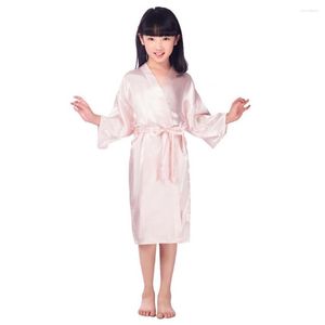 Женская одежда для сна Мягкая ночная рубашка Шелковистые детские ночные рубашки с V-образным вырезом на шнуровке Дышащая ткань для весеннего отдыха детей