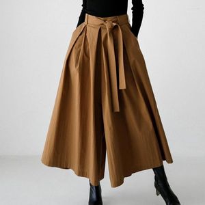 Women's Pants Versatile Lady Wide Leg Loose Fitting Large Size Frenulum Trousers Straight Cylinder Appear Thin Y2k
