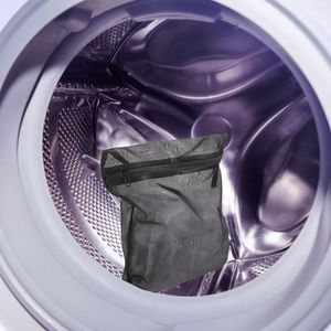 Conjunto de acessórios de banho 4pcs saco de roupa suja sacos de malha máquina de lavar com zíper