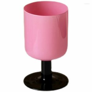 Şarap Gözlükleri 300ml Fransız Pembe Cam Goblet Retro Kırmızı Ev Dekoratif Süt İçilmesi İçin Dekoratif Beertea Meyve Suyu Tumbler Parti Hediyesi