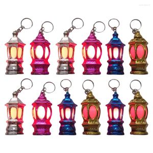 Lampy stołowe Lantern Key Ramadan LED łańcuch kluczy wiszący brelok lekka lekka marokańska dekoracje dom