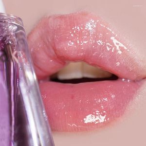 Lip Gloss Transparente Óleo Vidro Lipgloss Longa Duração Não-pegajoso Hidrata Tint Plumper Care Soro Primer Grande Cabeça de Escova