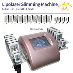 Máquina de adelgazamiento corporal, pérdida de peso, reducción de grasa, 14 almohadillas, Lipolaser Machine482