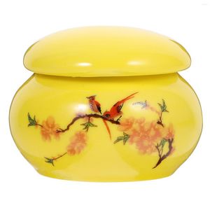 Storage Bottles Decorative Jars Lids Ceramic Sugar Container Tea Loose Canister Bags Bowl Airtight