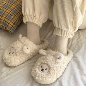 Cartoon Cute Cotton Comwarm For Women And Men Autumn and Winter Warm Faux Fur Indoor Home Couple Slippers 230901 4613