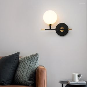 Duvar lambası minimalist nordic oturma odası arka plan ışık lüks yatak odası başucu koridor koridor