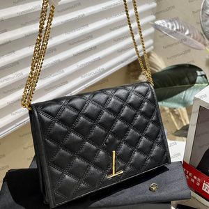 Designer Becky Diamond Checker Gold Chain Bag Shoulder Bag Female Adjustable strap messenger bag