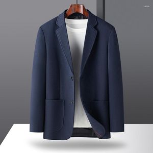 Erkekler 2023 Moda Her Şey Alev Yakışıklı Trendi Kore-Fit İngiliz Ziyafet İş Gündelik Takım Kıyafet Ceket