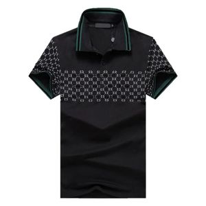 2023 mode märke klassiska mäns casual polo skjorta medusas t-shirt blommig bokstavsembroderad ärm toppm-3xl