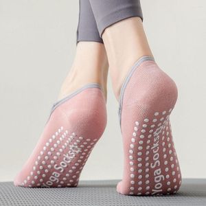 Frauen Socken Baumwolle Dot Silikon Non-slip Hohe Qualität Pilates Atmungsaktive Barre Yoga Ballett Tanz Sport Für Fitness