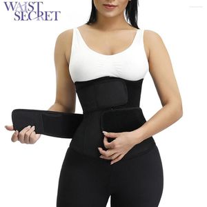 Damen Shapers WAIST SECRET Bauchgürtel Hohe Kompression Plus Size Latex Cincher Korsett Unterbrust Body Fajas Sweat Trainer