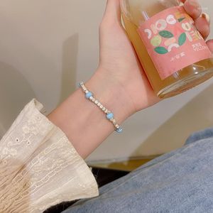 Charm Bracelets LIMAX Ins Style Color Beaded Bracelet Women's Vintage Simple Fashion Personality Couple Hand Accessories