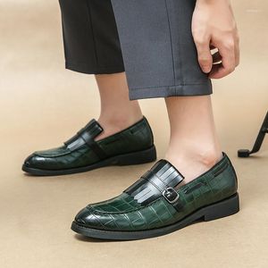 Модельные туфли 2023, кожаные мужские туфли на четыре сезона, повседневная корейская версия в стиле ретро, деловая обувь, британская мода, стилист, боб