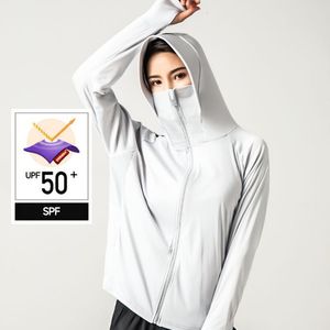 Damenjacken, schnell trocknend, für den Sommer, Sonnenschutzkleidung, Outdoor-Sport, UV-beständig, atmungsaktiv, lange Ärmel, Sonnenschutz, Kapuzenjacke UPF50 230901