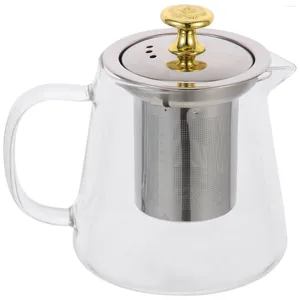 Dinnerware Sets Glass Kettle Teapot Household Milk Warmer Thermal Jug Coffee Boil El Heat-resistant Heating Make