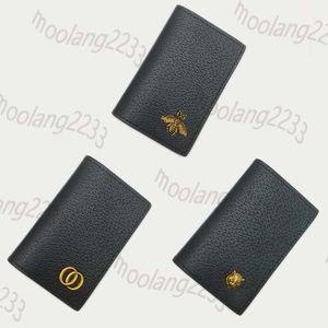 Luxury card holder mens designer wallet Genuine Leather Bees mini wallets tiger credit card bag Fashion letter coin purse black card package