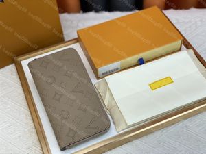 Klasyka luksusowy projektant laserowy pusty portfel zamek błyskawiczny długa torebka kobiety torby sprzęgła Portfel M61867 - 01