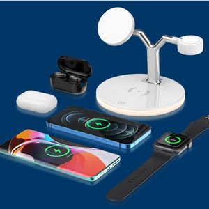 3 in 1 Magnetic Wireless Chargers 15W Fast Charging Station PD Chargers for iP 12 13 14 15 Max Smart Watch Mobile phone holder pro earphone