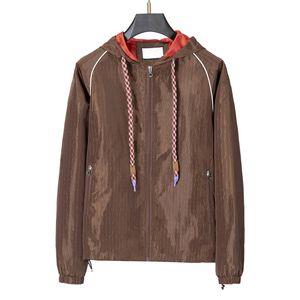 23ss homens designer jaquetas impermeáveis casaco carta zíper com capuz bomber blusão mulheres moda streetwear esportes à prova de vento jaqueta de alta qualidade Outerwear