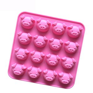 Schweine-Silikonformen, antihaftbeschichtete Silikonformen in Lebensmittelqualität für Schokolade, Süßigkeiten, Gelee, Eiswürfel 122622