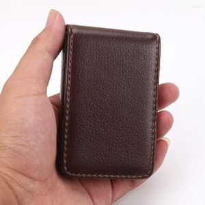 Card Holders Case Fashion Female Cash Clip PU Leather Gift Short Purse Business Holder ID Men Coin