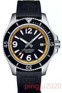 U1 Top AAA Super Ocean Relógio Mecânico Masculino Moda Azul Dial Blackbird Automático Mens Relógio Rotativo Bezel Superocean Avenger Borracha Gents Sport Relógios de Pulso