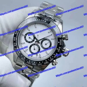 Med original Box Men's 40mm Automatic Mechanical Watch 116500 126503 All rostfritt stål keramisk klocka fällbar spänne vattentät superljus safirklockor