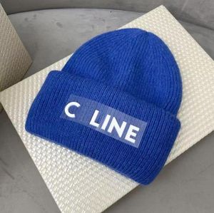 Dzianinowa czapka celinf cap designer damska wełniana czapka liter jesień/zima marka mody h designer beanie