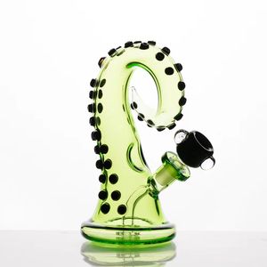 customized high-quality green octopus bong hookahs bongs for smoking oil burner ong Gravity Hookah silicone bong rig ash catcher bongs silicone