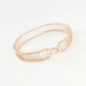 Link Bracelets Women Bracelet Trendy 585 Rose Gold Color Jewelry Fashion 19CM Long Hand Catenary Lady