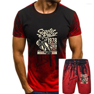 Herren Trainingsanzüge 2023 Mode T-Shirt – Scooter Racer Roller Mod Scooterboys Motorrad Junge 69 Ska Rally 50 Ccm T-Shirt