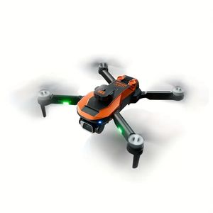 KS11 Bezszczotkowy Dual Camera Orange Dron z 3 akumulatorami, Unikanie przeszkód w pozycjonowaniu przepływu optycznego, tryb bezgłowy, walcowanie 3D, torba do przechowywania odpowiedni dla początkujących