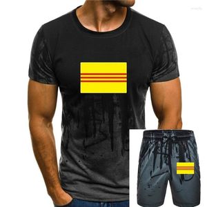 Tute da uomo T-shirt vietnamita con bandiera del Vietnam del Sud