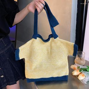 Akşam çantaları kişiselleştirilmiş moda çanta örgü çanta 2023 benzersiz küçük giyim alışverişi tote gündelik büyük kapasiteli omuz