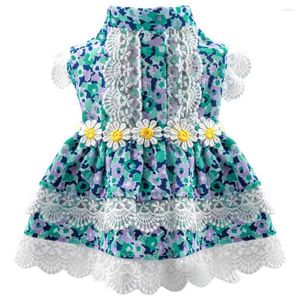 Dog Apparel Dress Comfortable Lace Edge Cupcake Skirt Summer Small Princess Cosplay Costume For Home Wear